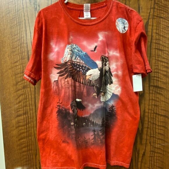 Gildan‎ Americana patriotic eagle unisex t shirt - Picture 7 of 7